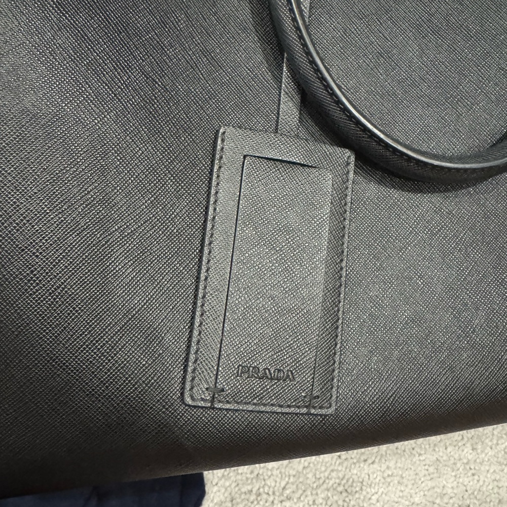 Prada Black Leather Tote Bag - Picture 14 of 15